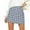 Blue, variant on Arlun Womens Plaid Wool Mini Skirts Fall Winter Small Fragrant High Waist Bodycon Pencil Short Skirts Vintage Woolen Zipper Comfort Tartan Skirt Pink XL