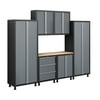 Coleman 7pc Garage Cabinet Set, Grey