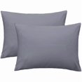thumbnail image 1 of Chenchen Soft 100% Egyptian Cotton Zipper Pillow Case, Cozy and Lightweight Pillowcase, Set of 2, Dark Grey, Queen, 20" x 30", 1 of 1
