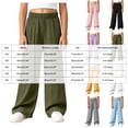 thumbnail image 3 of 7-8 Years Child High Waisted Cargo Pants for Girls Baggy Y2k Straight Wide Leg Pants with Pockets Streetwear, 3 of 4
