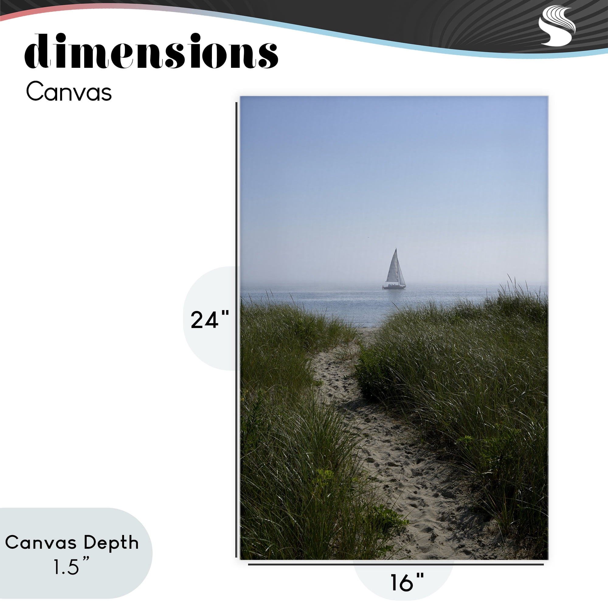 Stupell Industries Path to Morning Sail Canvas Wall Art, design by JLM Photographs