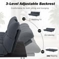 thumbnail image 4 of HONEY HOME Sofa Bed Futon,Convertible Sleeper Bed Couch with 4 Reclining Backrest &Armrest,68" Comfy Cloud Sofa Loveseat for Small Living Room Office, 4 of 7