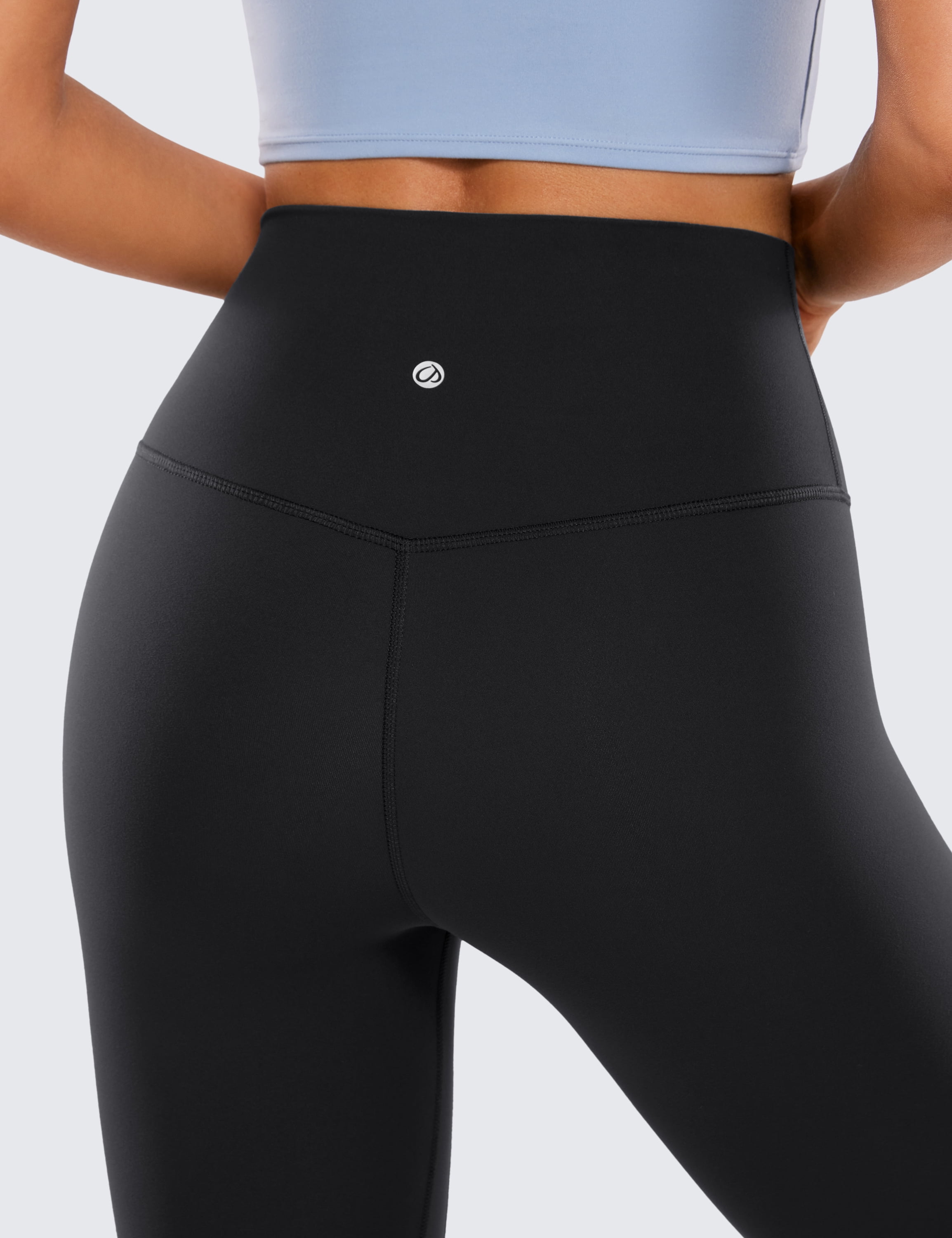 CRZ YOGA Womens Brushed Naked Feeling Workout Leggings 25 Inches High Waist
