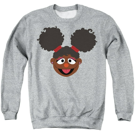 Sesame Street Gabrielle Face Unisex Adult Crewneck Sweatshirt (Medium) Gabrielle Face