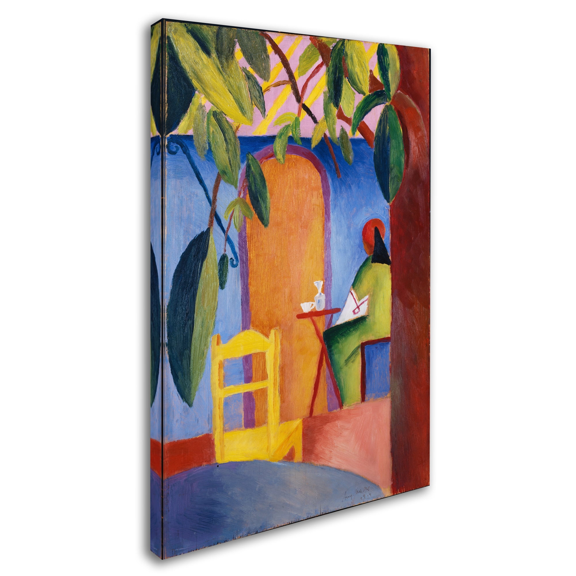 Trademark Fine Art 'Turkish Cafe' Canvas Art by August Macke