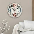 thumbnail image 6 of Wood Wall Clock 12inch Decorative Clocks for Bedroom Living Room Home D, 6 of 7