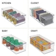 thumbnail image 4 of Contenedor de almacenamiento con tapa – Contenedor de plástico para frutas, verduras, queso, etc. – Almacenamiento de cocina para refrigerador o congelador – Transparente, 4 of 5