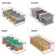 thumbnail image 4 of Contenedor de almacenamiento con tapa – Contenedor de plástico para frutas, verduras, queso, etc. – Almacenamiento de cocina para refrigerador o congelador – Transparente, 4 of 5