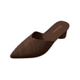 thumbnail image 2 of Willtoo Comfortable Kitten Low Heel Mules Pointed Closed Toe Pumps for Women Slip On Slides Shoes Dressy Casual, 2 of 4