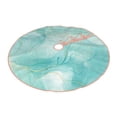 thumbnail image 2 of Bingfone Christmas Tree Skirt Mat Christmas Decoration Interior 48"-Blue Marble, 2 of 8