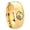 Gold Plated, variant on Mario Boo Ghost Concave Black Plated Tungsten Men's Ring 10MM