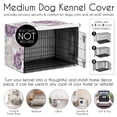 thumbnail image 4 of Sweet Jojo Designs Peony Floral Garden Lavender Purple and Ivory Dog Crate Kennel Cover 36in., 4 of 6