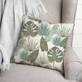 thumbnail image 3 of Creative Products Tropical Palm White 18 x 18 Spun Poly Pillow, 3 of 3
