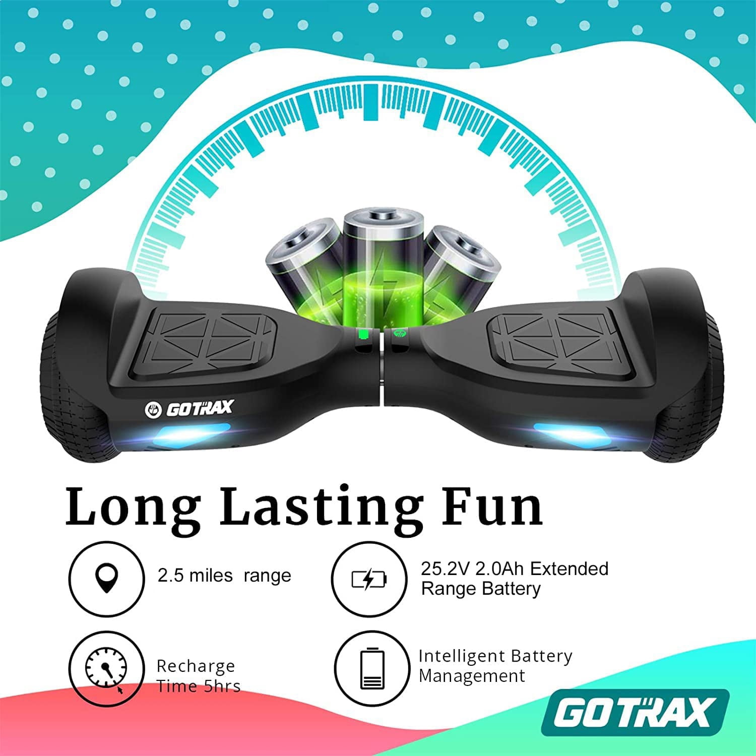 Gotrax Edge Hoverboard for Kids Adults, 6.5