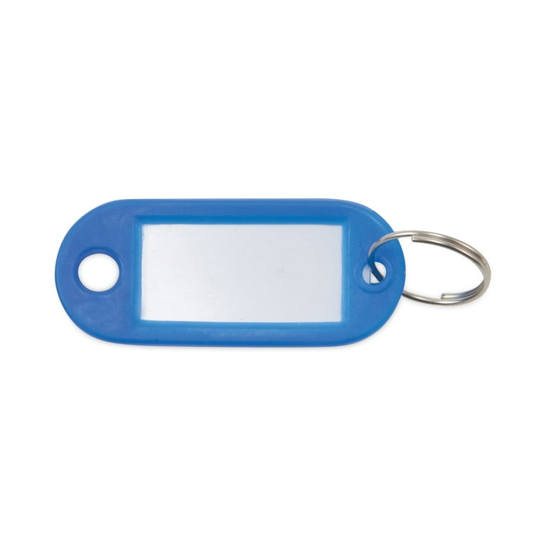 Key Tags Label Window, 0.88 x 0.19 x 2, Dark Blue, 6/Pack Key Tags Label Window, 0.88 x 0.19 x 2, Dark Blue, 6/Pack