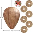 thumbnail image 2 of 6 Pack Wasp Nest Decoy Safe Hanging Wasp Deterrent for Hornets Yellow Jackets, 2 of 7
