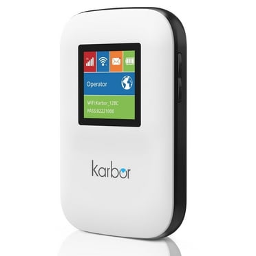 Karbor 4G LTE WiFi Portable Mobile Hotspot with Free 1GB Local Data, Home Router, Coverage over 200 Countries, with 10 Connected Devices