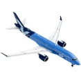 thumbnail image 2 of Airbus A220-300 Commercial Aircraft Breeze Airways Blue with White Wings 1/400 Diecast Model Airplane by GeminiJets, 2 of 3