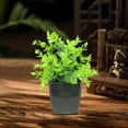 thumbnail image 5 of Artificial Green Potted Plant for Home Decor - Realistic Plastic Faux Plant for Indoor Arrangements, Tv Cabinet, Desk, and Living Room, 5 of 6