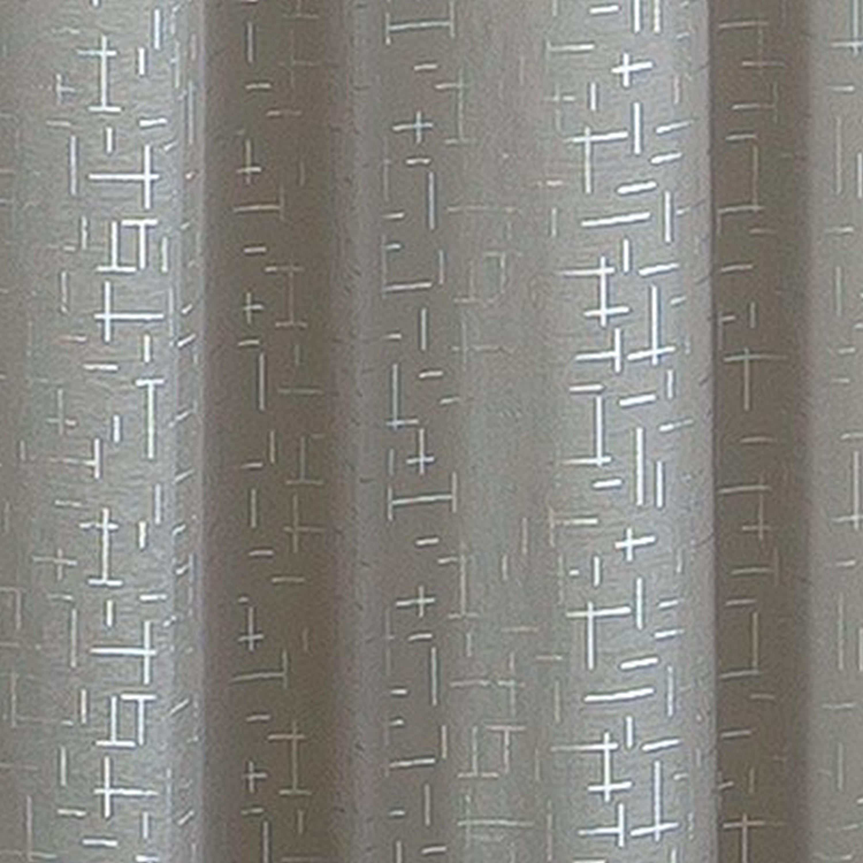 VCNY Home Harlow 2-Piece Grey Metallic Sheer Curtain Panel Set, 38" x 84"