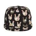 thumbnail image 2 of Haiem Flowe Rooster Classic Snapback Cap Flat Bill Hat Baseball Cap Adjustable Size Cotton Dad Hat, 2 of 9