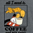 thumbnail image 3 of Mickey & Friends - Coffee and My Dog - Men's Long Sleeve T-Shirt, 3 of 5