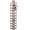 Brown, variant on Tall Narrow Shoe Rack 10-Tier Skinny Shoe Shelf Storage for 10-15 Pairs Shoes and Boots, Space Saving Corner Shoe Rack Organizer for Closet, Entryway, Garage, Living Room,White