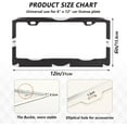 thumbnail image 3 of GZHJMY Cute Cat License Plate Frames, License Plate Covers, 2 Packs Universal Aluminum Tag Frame with 2 Holes & Screw Caps for Front and Rear Car Tags, Elliptical Hole Decorative, 3 of 7