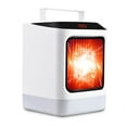 thumbnail image 2 of Maytalsory US Plug Desktop Space Heater Night Light Blower Remote Control Indoor Warmer, 2 of 6