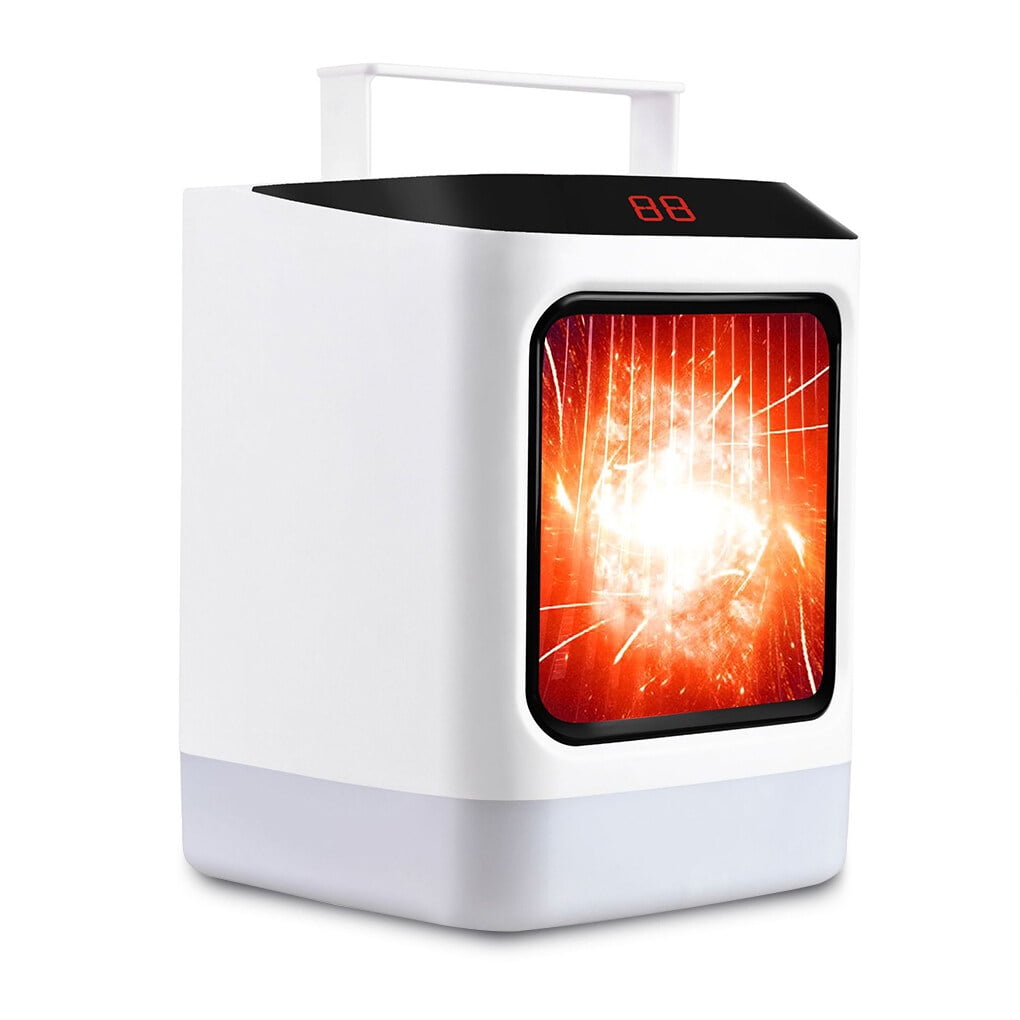 facefd Desktop 600W/800W Space Heater Colorful Night Light Bathroom Air  Blower Winter Bedroom Indoor Timer Warmer Fan | Walmart Canada