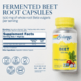 thumbnail image 3 of Solaray Fermented Beet Root Supplement | Athletic Performance, Circulation & Heart Health Support, 100 Serv, 100 VegCaps, 3 of 6