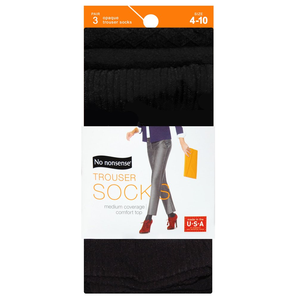 No nonsense No Nonsense 2N1QKL Black Trouser Socks 3count