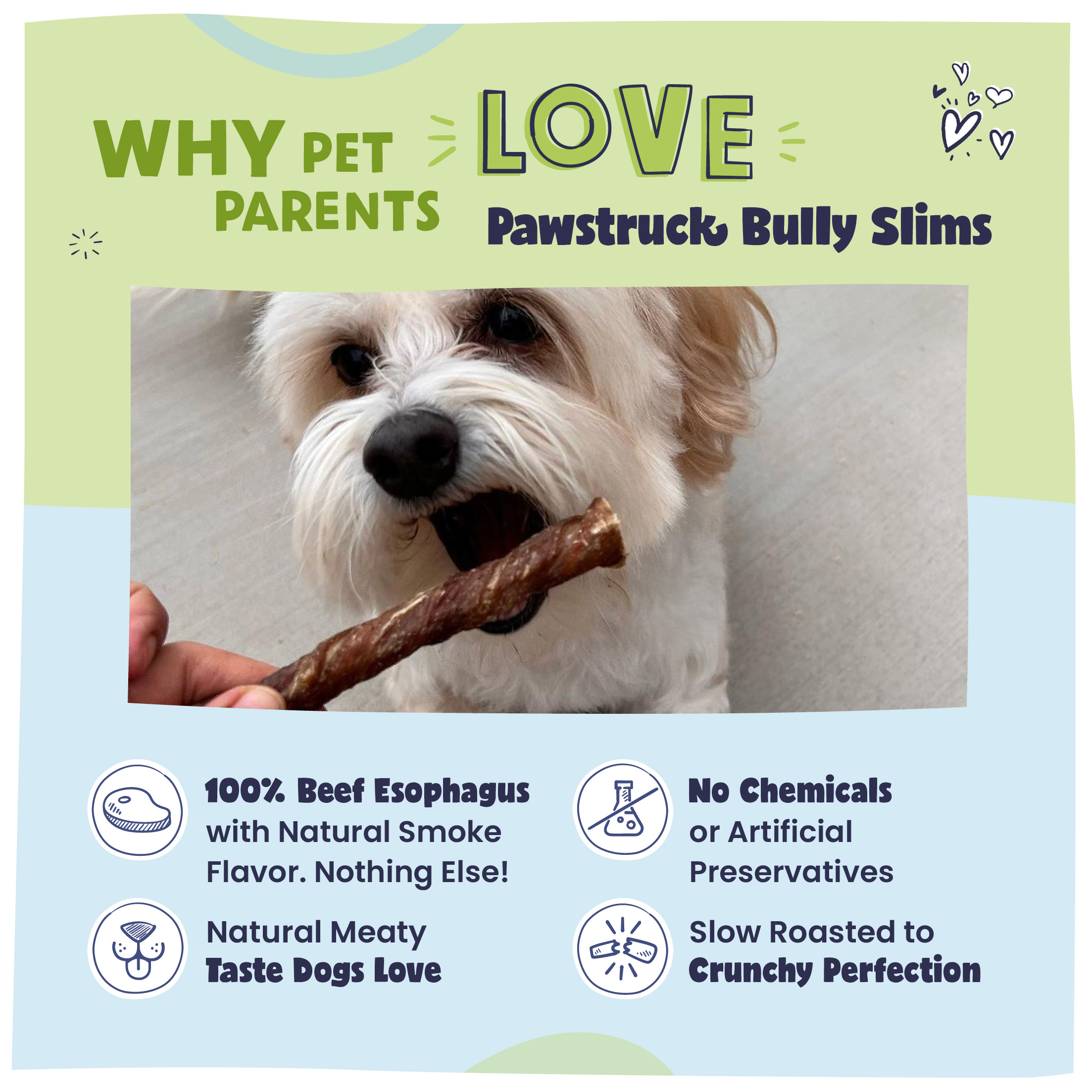 Pawstruck Natural Beef Bully Slims Gullet Chew Sticks photo 5