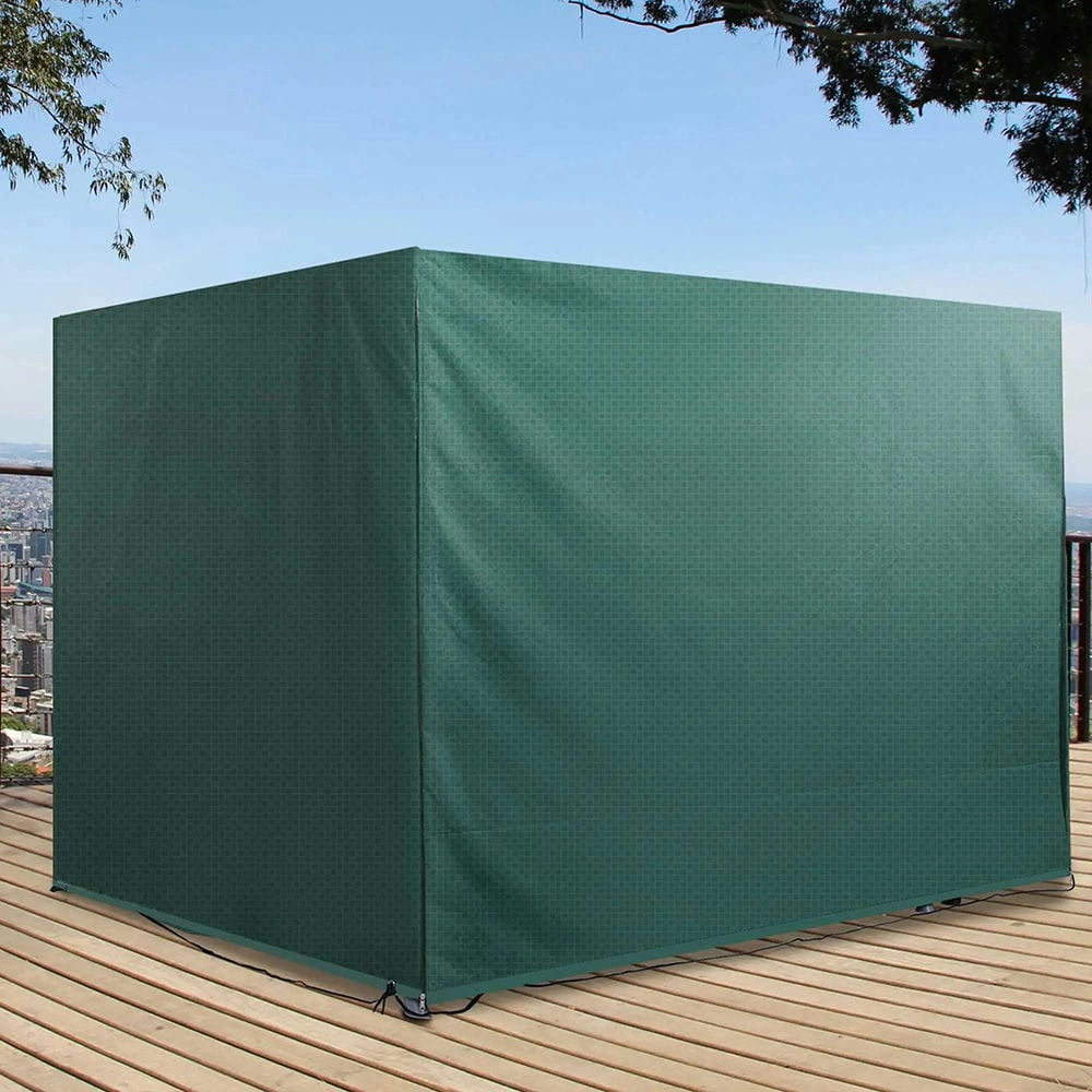 Spaco 3-Seater Patio Swing Cover, Outdoor Garden Furniture Protection Hammock Cover, 85" X 61" X 59" Waterproof Cover, Dark Green