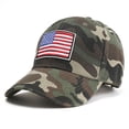 thumbnail image 2 of Yoodem,American Flag Hat,4Th Of July Hat,Flag Embroidered Soft Cotton Fitting Cap for Men and Women,Baseball Cap,Black 1, 2 of 4