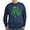 Navy, variant on CafePress - St Paddys Day Shamrock Sweatshirt (Dark) - Classic Crew Neck Sweatshirt