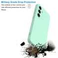 thumbnail image 3 of For Samsung Galaxy S25 Case, Liquid Silicone Phone Case for Samsung Galaxy S25, Ebizware Shockproof Full-Body Protective Rugged Rubber Slim Cover with Microfiber Lining - Mint Green, 3 of 10