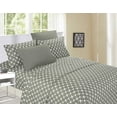 thumbnail image 2 of 6-Piece Bed Sheet Set Wrinkle Resistant Milano Trellis Pattern King Gray, 2 of 5