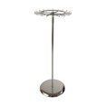 thumbnail image 1 of Econoco K58 1-Tier Revolving Belt Rack with Round Tubing - Chrome, 1 of 3