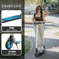 thumbnail image 5 of SANOPY 250W Electric Scooter for Teens,20Miles Range & 15.5 Mph, 6.5" Solid Tires,Max Load 220 Lbs,Commuting E Scooter,Write, 5 of 8