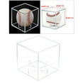 thumbnail image 3 of Baseball Display Case Clear Stackable Memorabilia Storage display box Case Zulema Vitrina de béisbol, 3 of 8