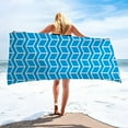 thumbnail image 5 of Elainilye Beach Towel, 59"x30" Lightweight Microfiber Striped Pool Towel Quick Dry Sand Resistant for Adults Swim Travel Outdoor Beach Gear​​, C, 5 of 6