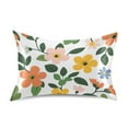 thumbnail image 7 of Yayeee Pillowcase Standard Size Set of 2 Satin Wrinkle Resistant Pillow Case, Retro Colorful Flowers, 7 of 7