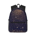 thumbnail image 1 of Fotbe Gold Black Glitter Mochila Ligera Casual para Laptop para Hombres y Mujeres, Mochila Impermeable de Uso Diario, Mochila para Universidad, 1 of 6