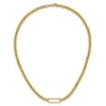 thumbnail image 4 of 14K Polished Fancy Elongated Oval Link Necklace, 4 of 4