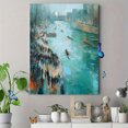 thumbnail image 4 of Impressionist River Scene Canvas Print Wall Art for Living Room Bedroom Office Dining Room Hallway Apartment Decor, 4 of 8
