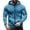 Light blue, variant on LODIENY Full Zip up Cargo Hooded Sweatshirts for Men Big and Tall Regular Fit Casual Fall Winter Long Sleeve Drawstring Hoodie Jacket Outwear Tops with Multi-Pockets Black S
