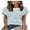 Green and White, variant on Womens Tops Short Sleeve Shirts Summer Tops Dressy Casual Clothes Womens Fashion Striped T-shirts
