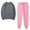Dark Gray Sweatshirt and Sweatpants #4, variant on CZHJS Back to School Clothes Under $10 2PCS Outfits Men's And Women's Sports Tracksuits Long Sleeve Crewneck Solid Color Pullover Hoodless Sweatshirt And Sweatpants Fall Winter Suit Gray S