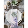 thumbnail image 3 of Cloth Napkins Set of 6 - 20x20 Inches, Lavender Washable Reusable Table Napkins, Pastoral Pastel Purple Pink Wildflower Soft & Absortbent Dining Napkin for Party Wedding Hotel Restaurant, 3 of 8